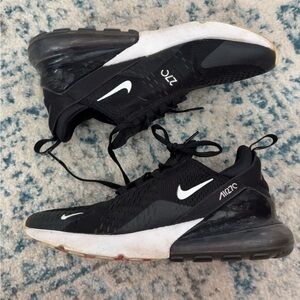 Men’s Nike Air Max 270 Black and White Athletic Shoes